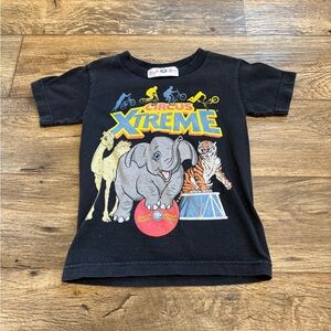 Vintage Ringling Brothers Circus Xtreme Black Graphic Tee Shirt